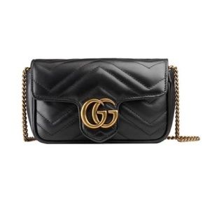 🖤🖤🖤Gucci Marmont super mini crossbody bag - black